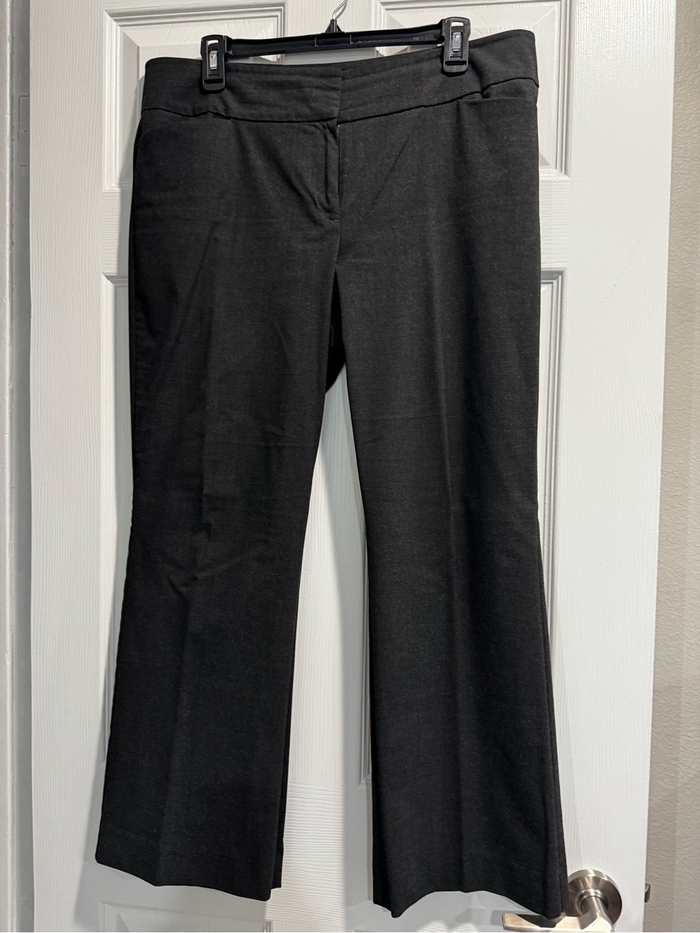 Ann Taylor Black Straight-Leg Dress Pants